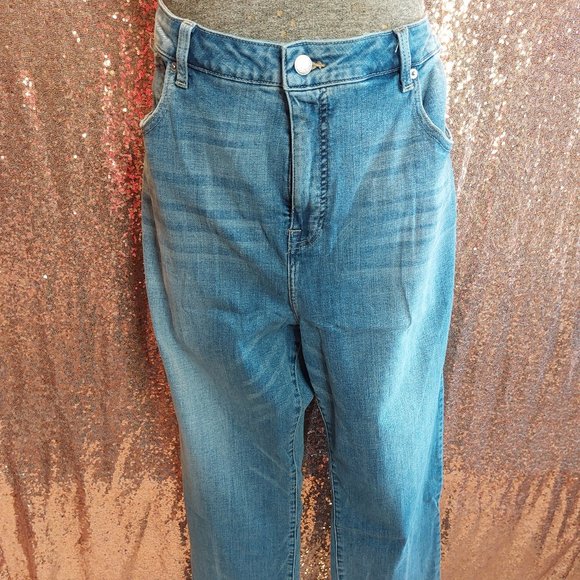 Lucky Brand Women's Plus Size Hayden Straight High Rise Slim Fit Denim Jeans 24W - Picture 1 of 16